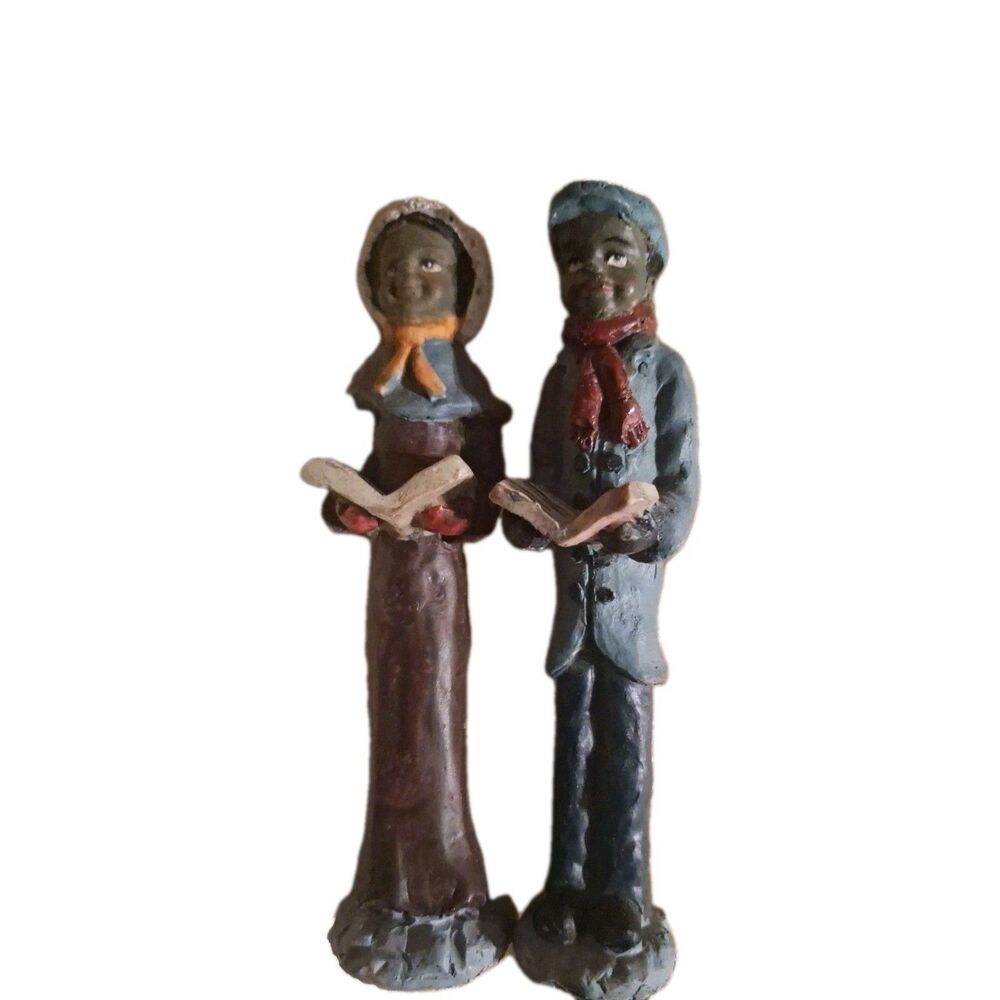 Vintage Windsor Collection Pair Of Pencil Carolers Collect Figurine Christmas